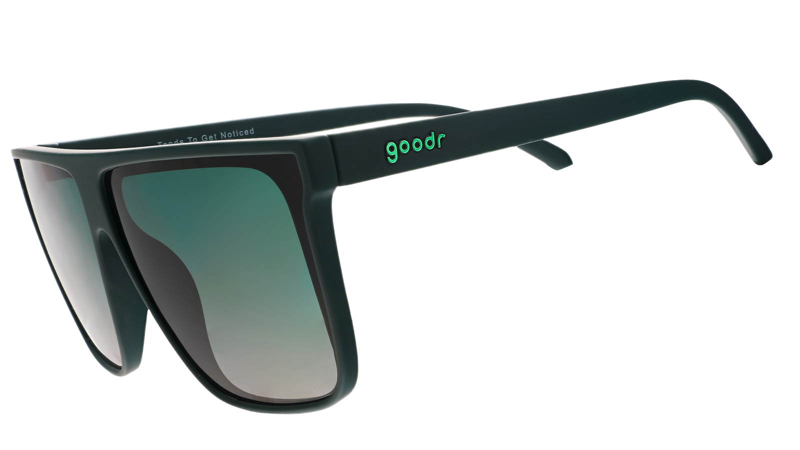 Goodr Fly G – Tends To Get Noticed (Deep Green / Green Gradient Lens)