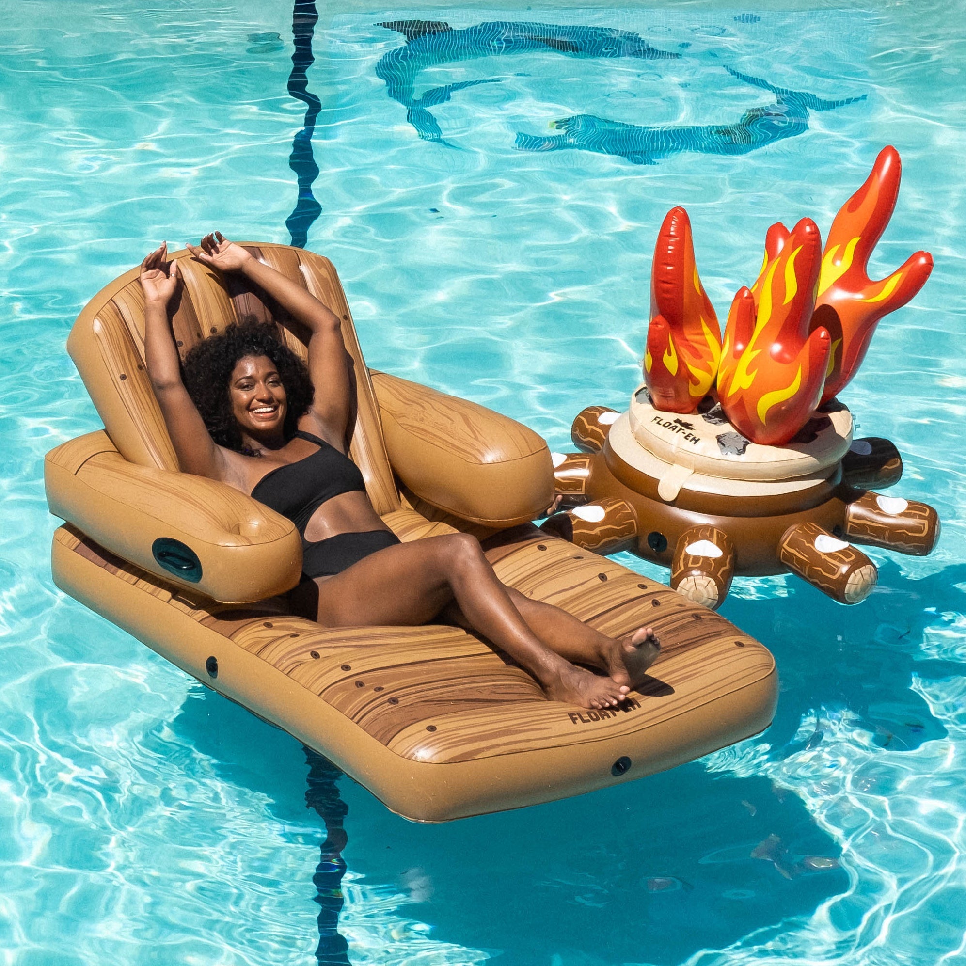 Float-Eh Inflatable Adirondack Lounger Pool & Cottage Float