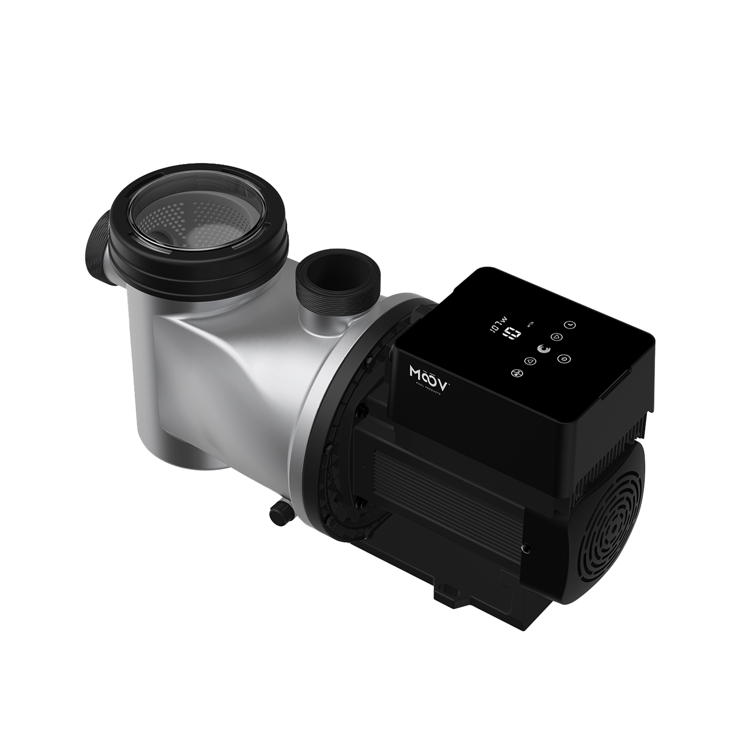 Pump with digital display on a white background