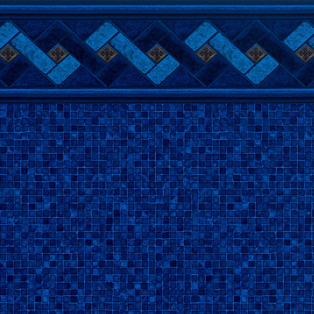 AZURE PEAK TILE INDIGO MOSAIC FLOOR 27 Mil