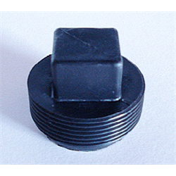 ABS THREADED 2" PLUG