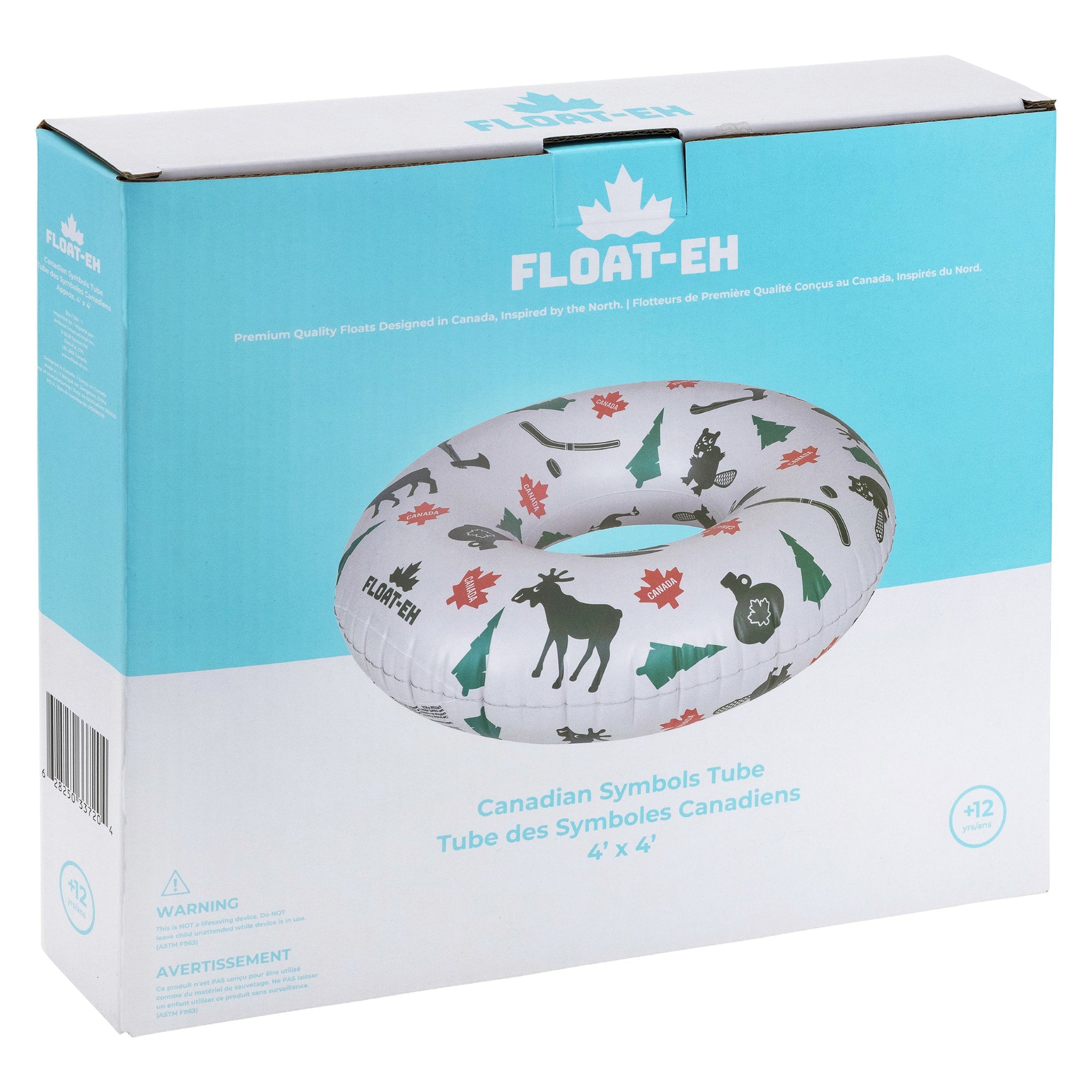 Oh Canada Tube - Canadian Symbols Inflatable Water Tube by Float-Eh