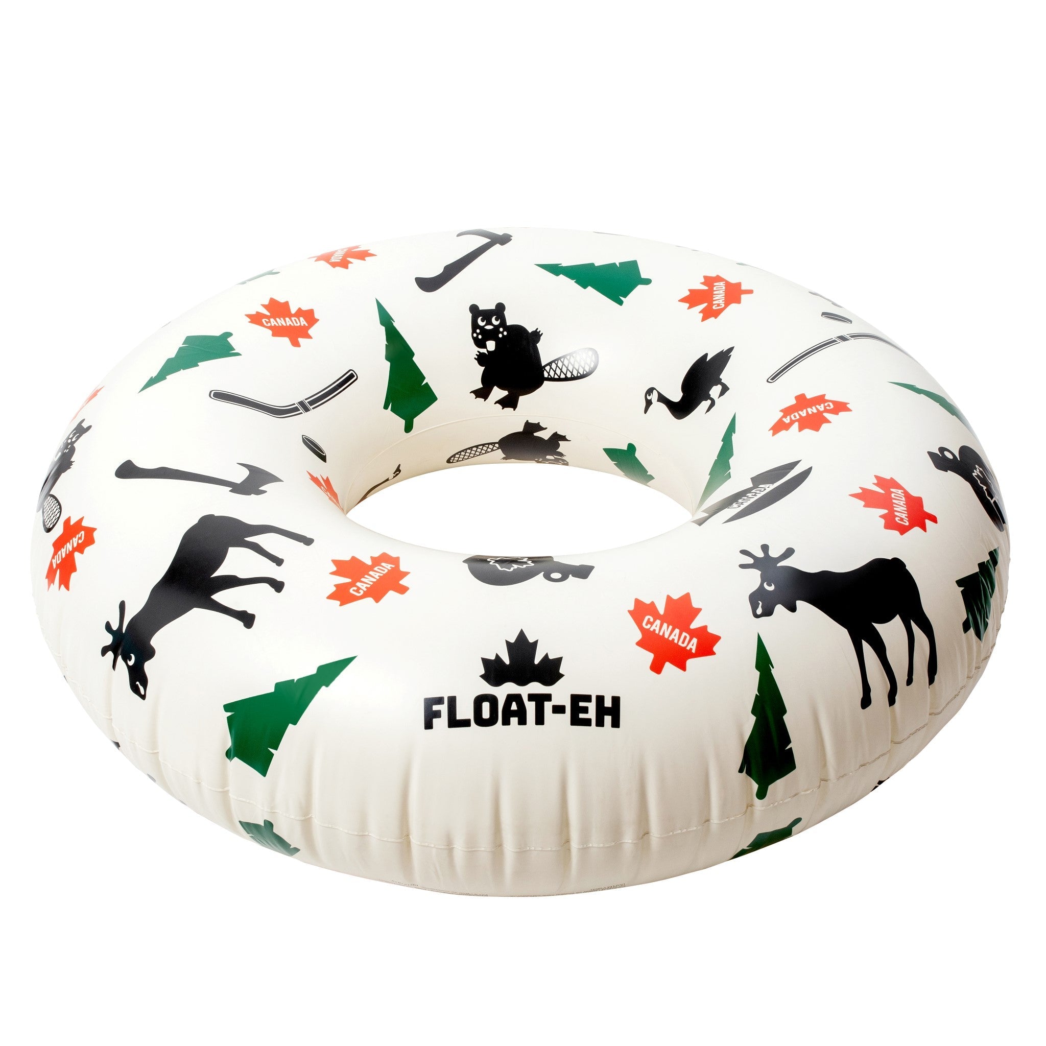 Oh Canada Tube - Canadian Symbols Inflatable Water Tube by Float-Eh