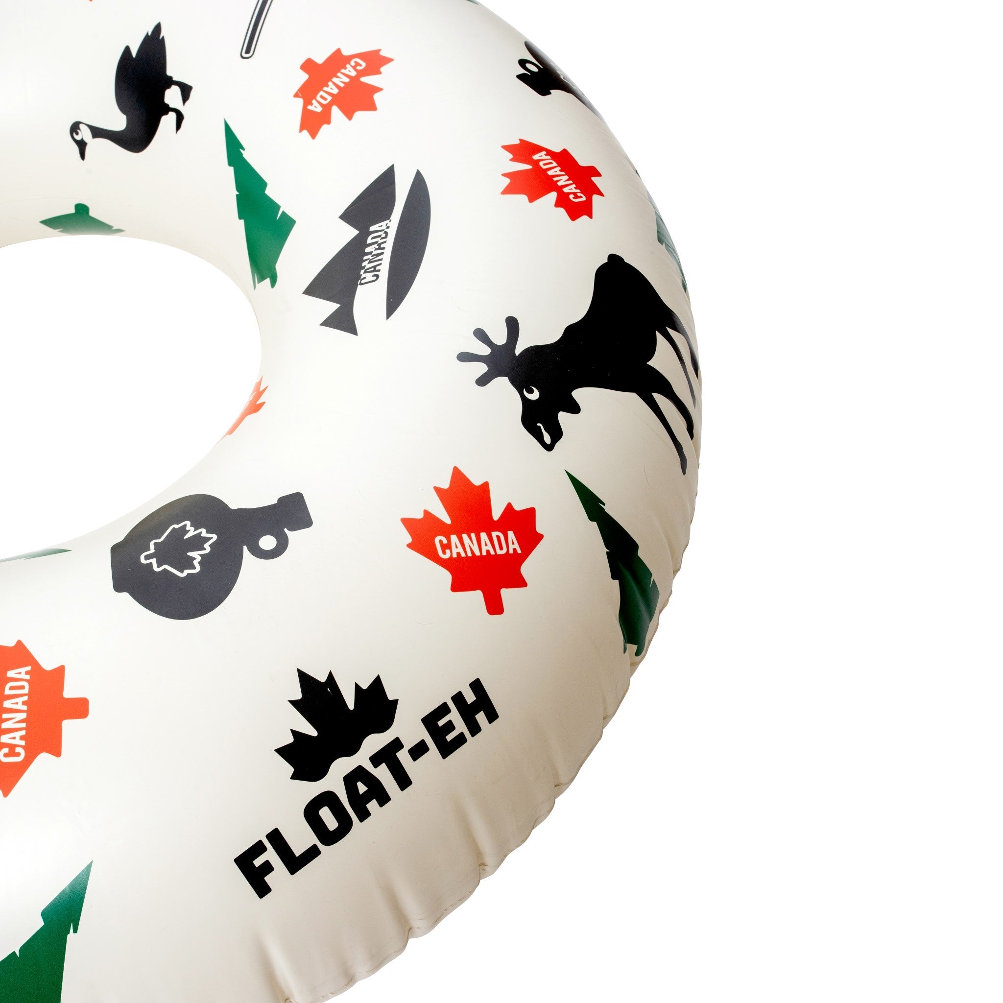 Oh Canada Tube - Canadian Symbols Inflatable Water Tube by Float-Eh