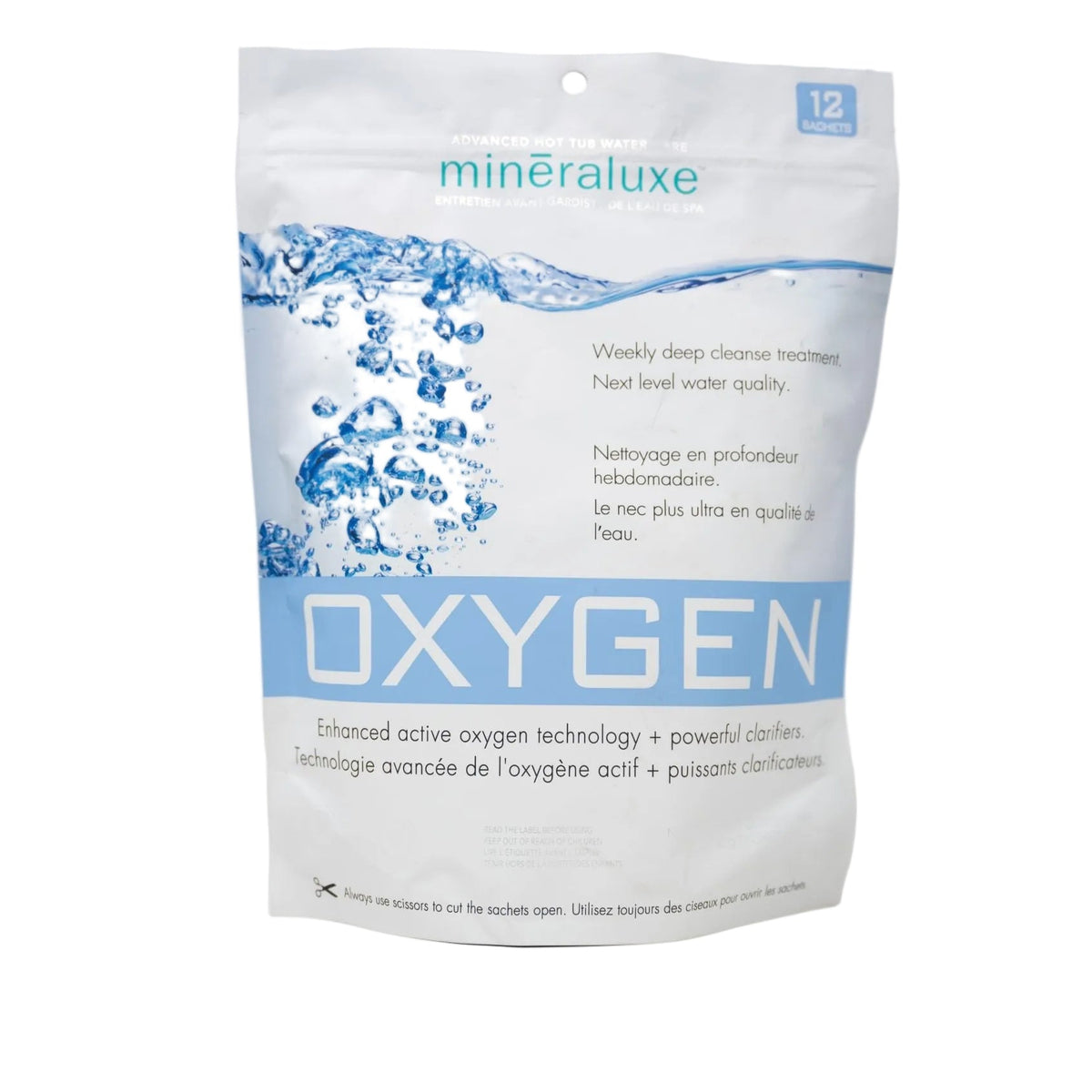 Mineraluxe Oxygen packaging on a white background