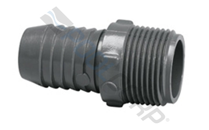 1.5" Gray Insert x MPT Male Adapter