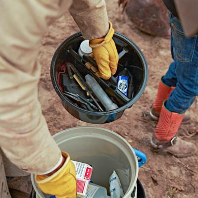The YETI Fully-Loaded Bucket with Clear Lid