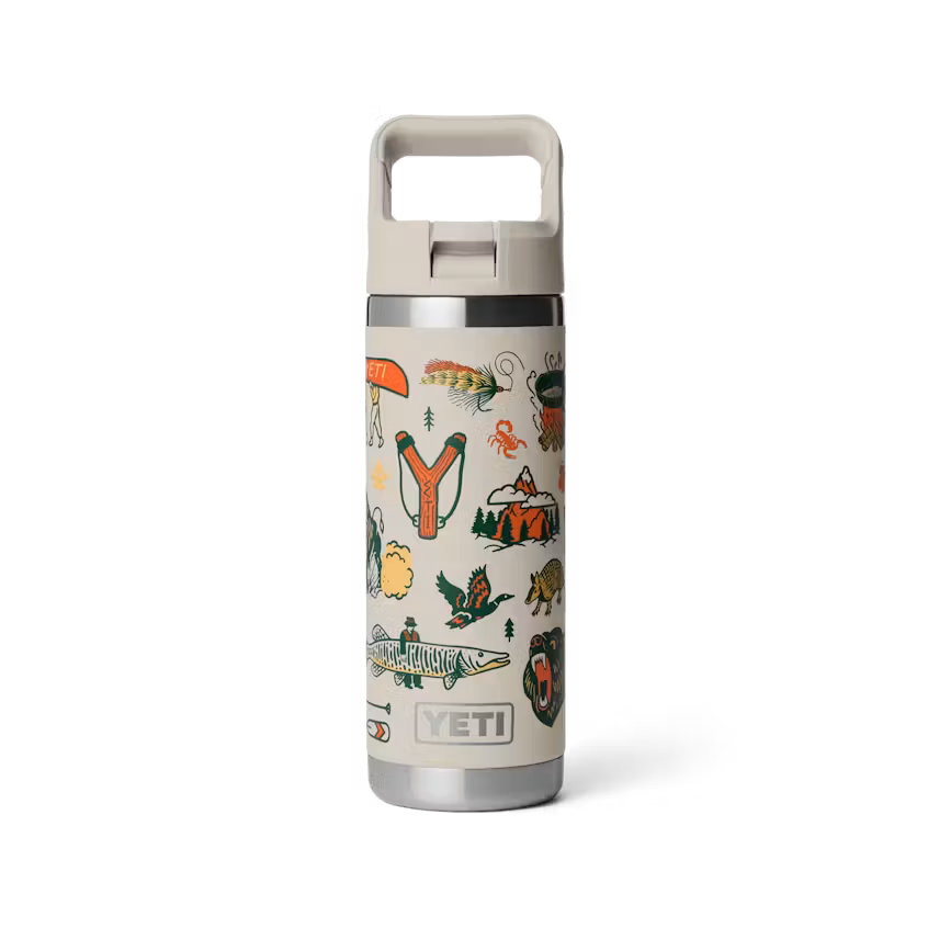 YETI Rambler® 18 oz / 532 ML Water Bottle With Colour-Matched Straw Cap