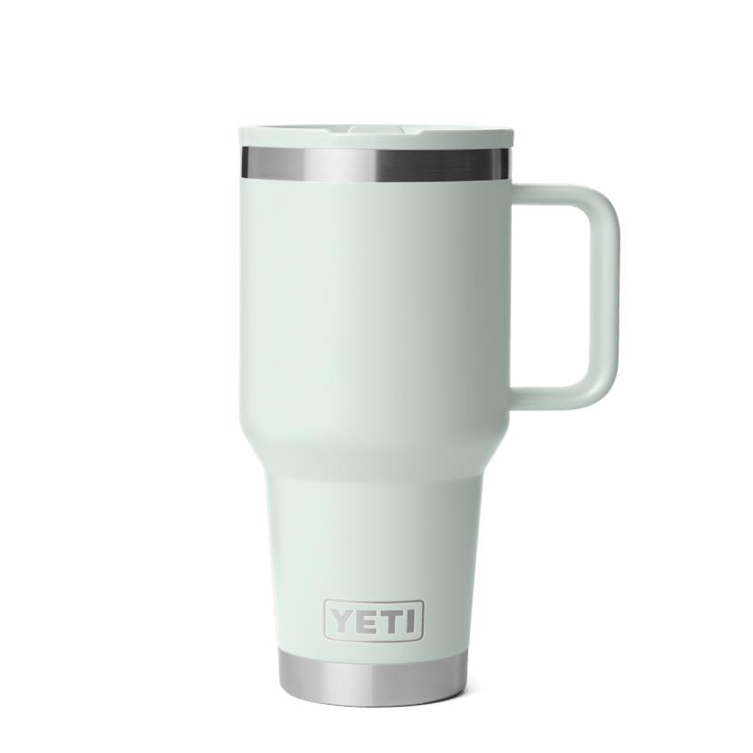 Ridgeline YETI mug with handle on a transparent background