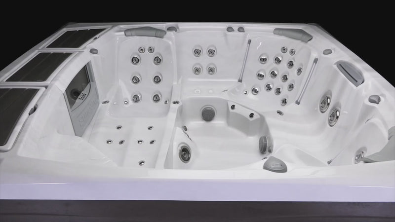 A video highlighting Sundance Spas and the various tubs they manufacture.